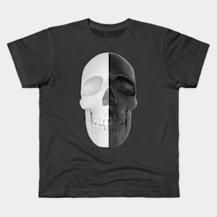 Skull Black and white Kids T-Shirt